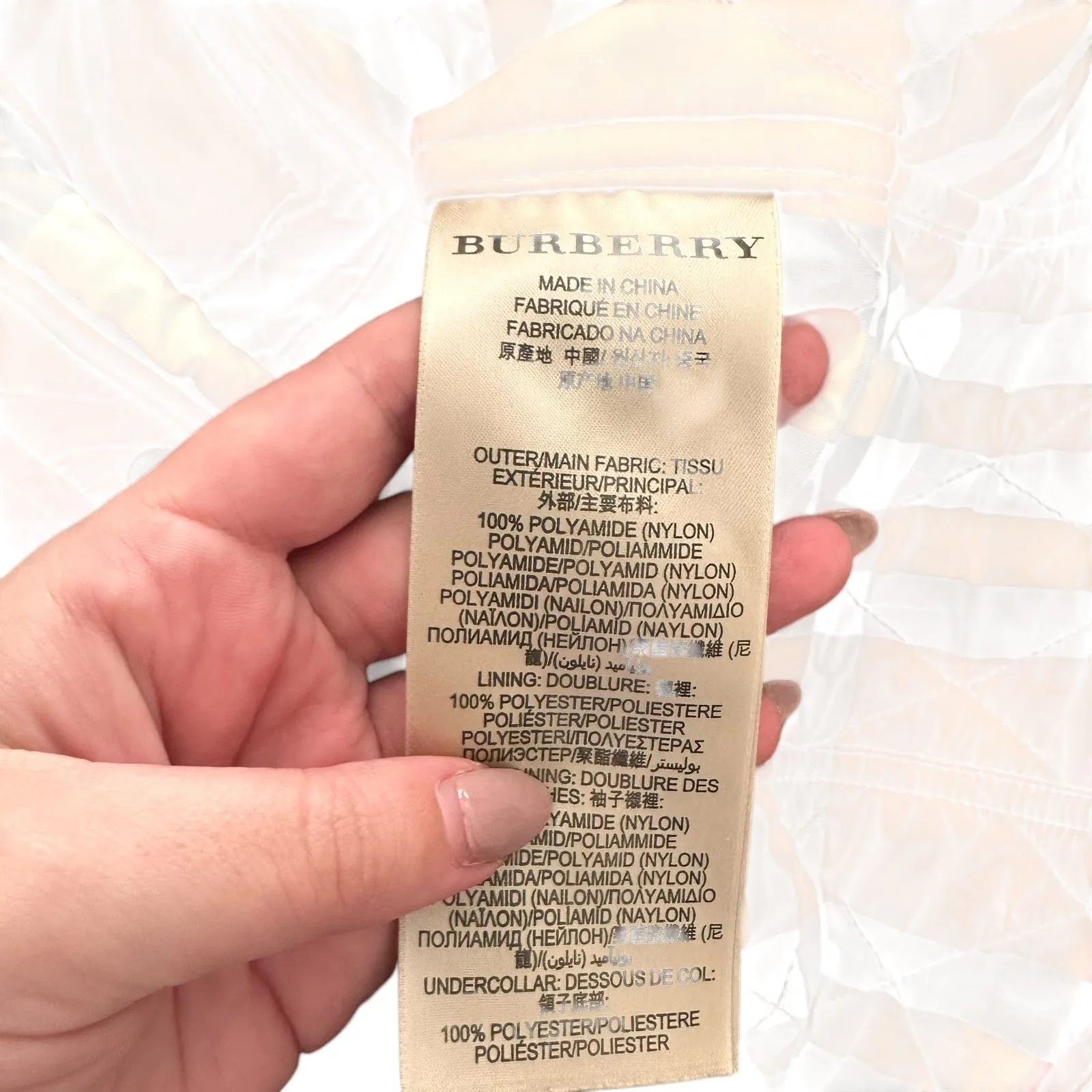 BURBERRY Finsbridge Short Quilted‎ Jacket Brown Small - Image 6