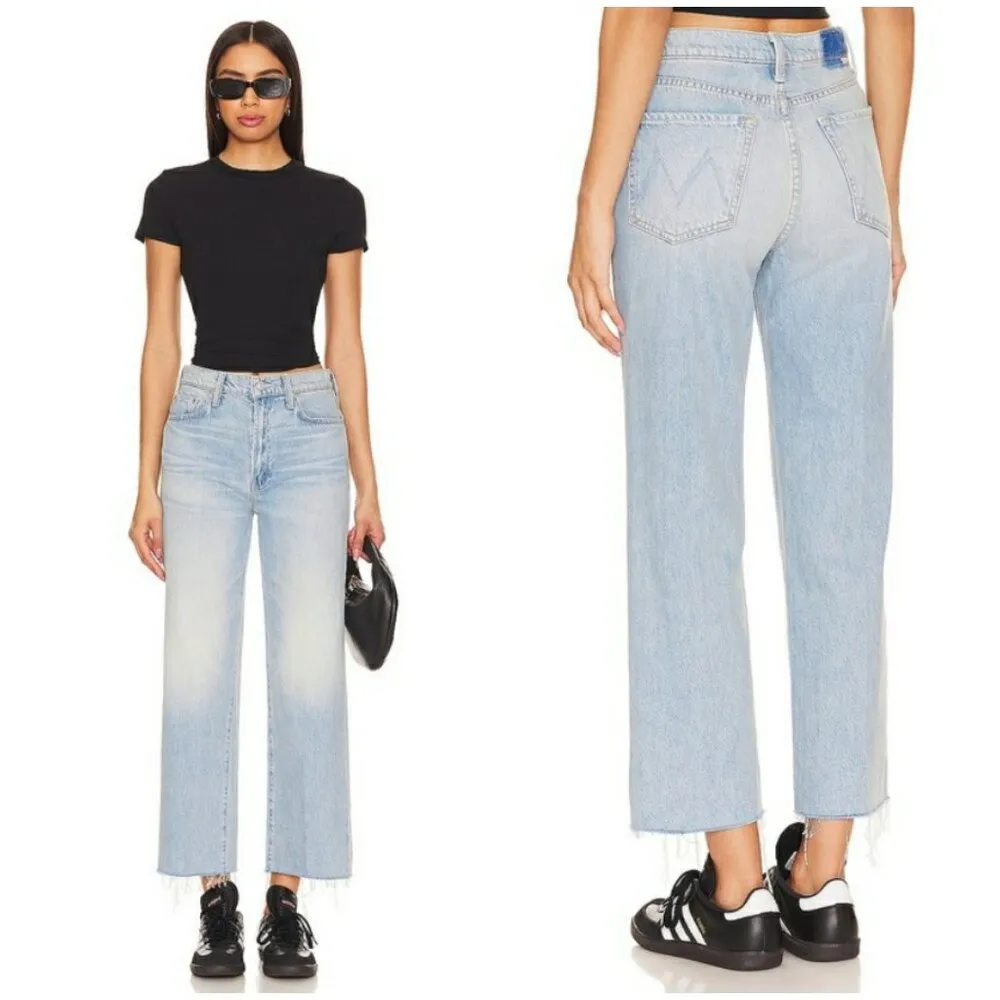 💕MOTHER SUPERIOR💕 The Rambler Zip Ankle Fray Jeans ~ I'm With the Band 29 NWT Blue - Image 11