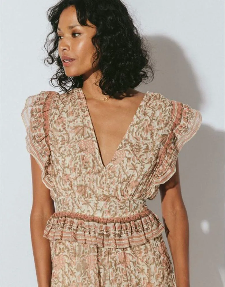 💕CLEOBELLA💕 Cherie Ankle Dress ~  Zinnia Print Large L NWT - Image 5