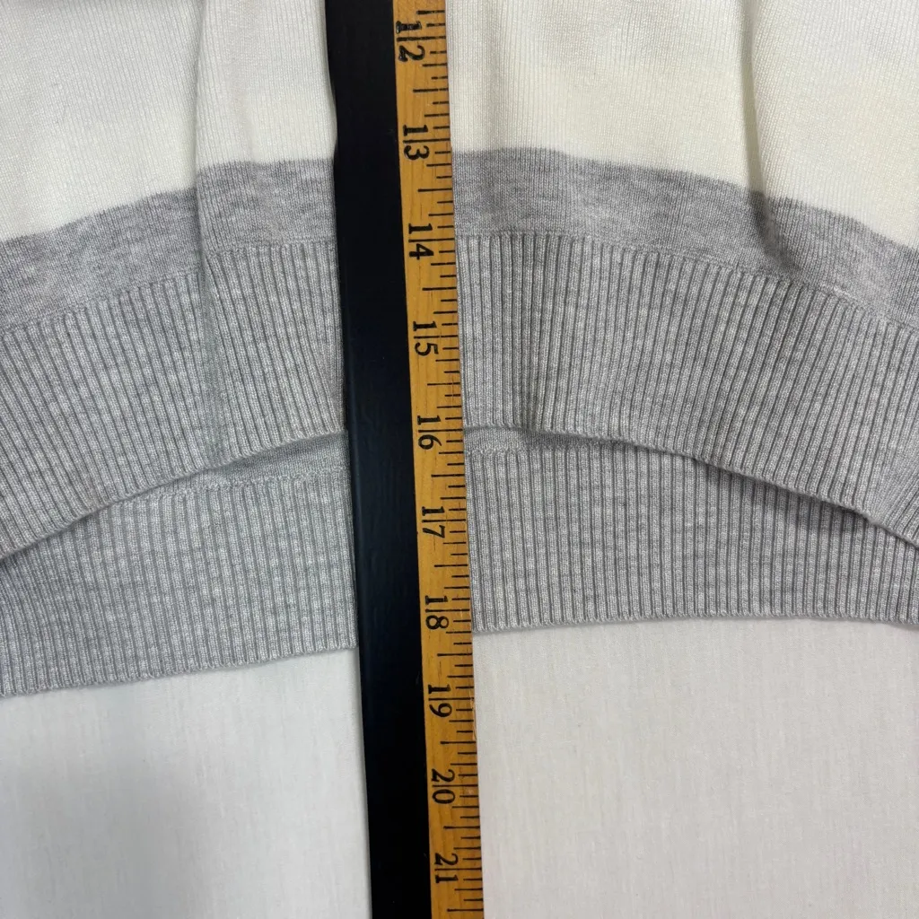 Garage Cropped Sweater Womens P/S Gray White Cozy Minimalist Scandi-Inspired Y2K - Image 8