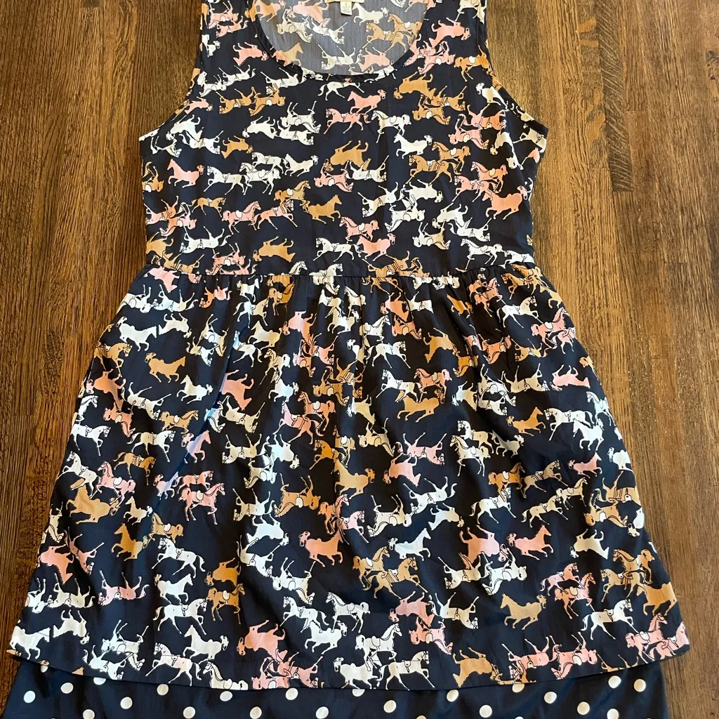 Anthropologie Porridge Petaluma Horse Dress -Size Small - Image 10