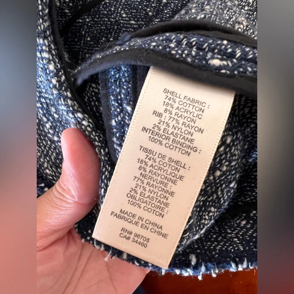 Rebecca Taylor Tweed Moto Zip Up Jacket Size 0 - Image 14