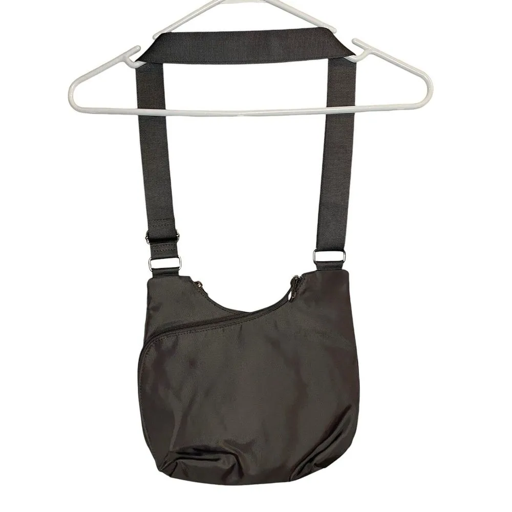 Baggallini Gray Nylon Crossbody Zip Travel Purse Woman Cross Over Lightweight - Image 6