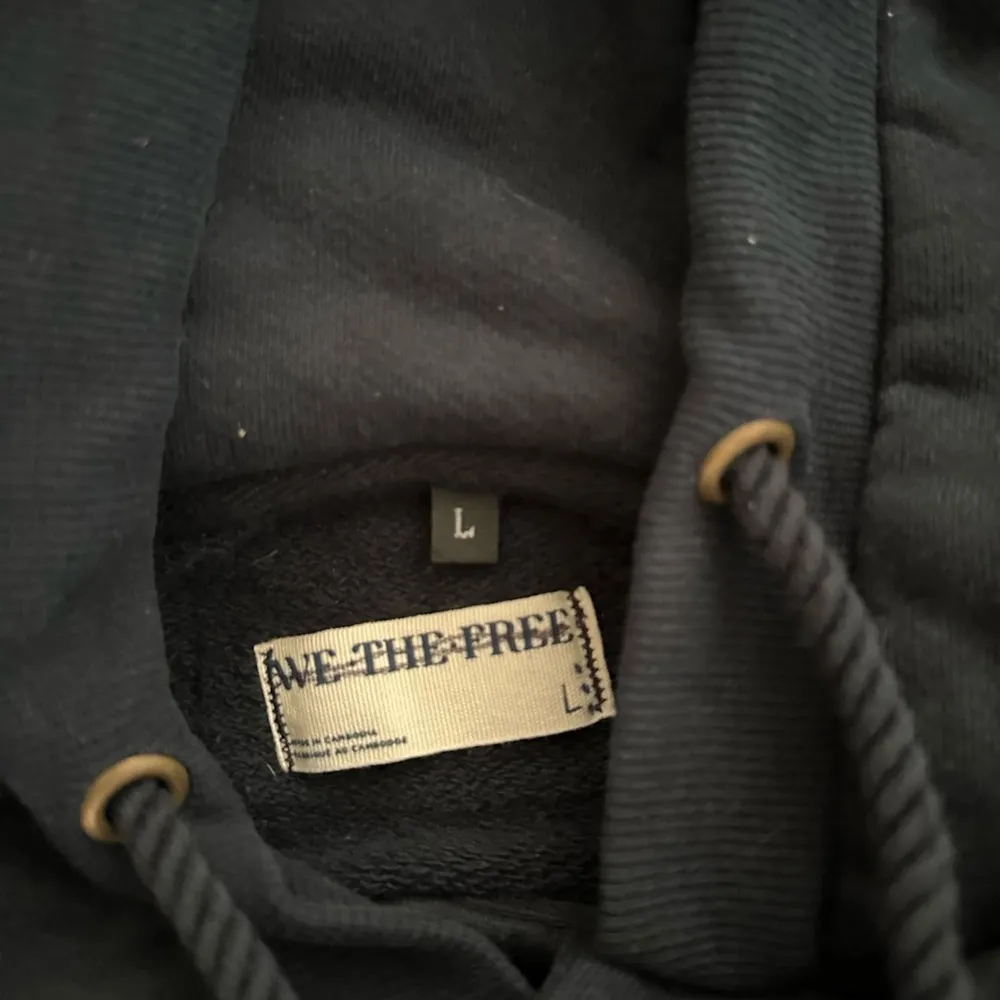 New Free People We The Free You're A Star Hoodie Navy Dyed Size Large - Image 2