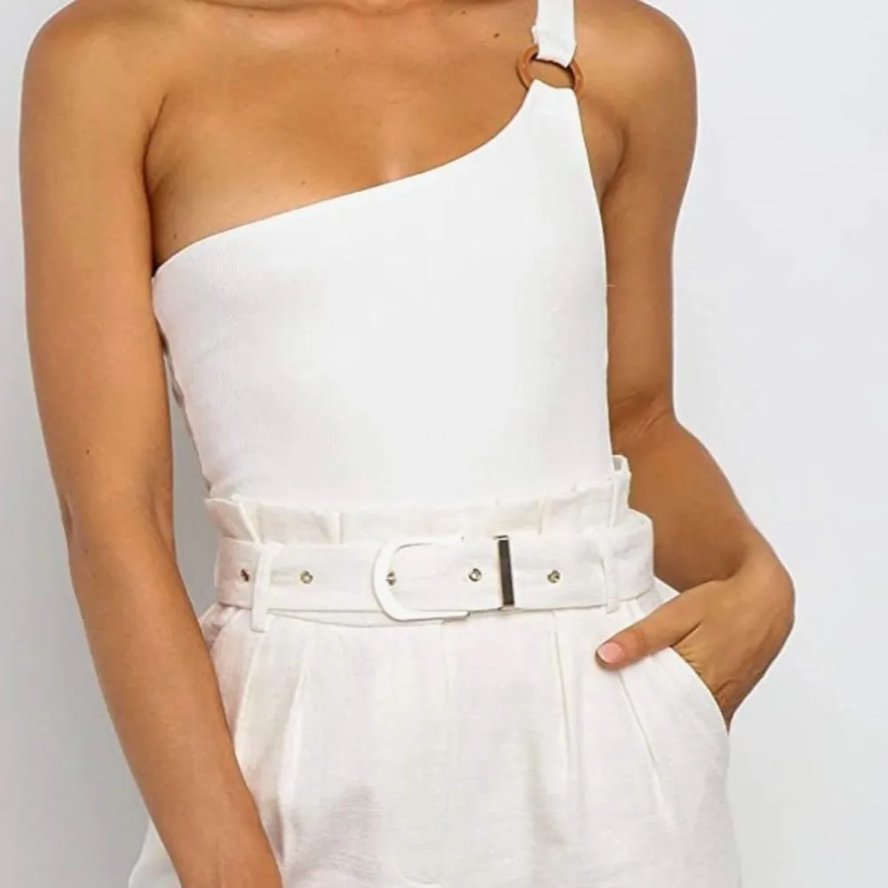 Sexy one shoulder ribbed bodysuit Size M - Image 2