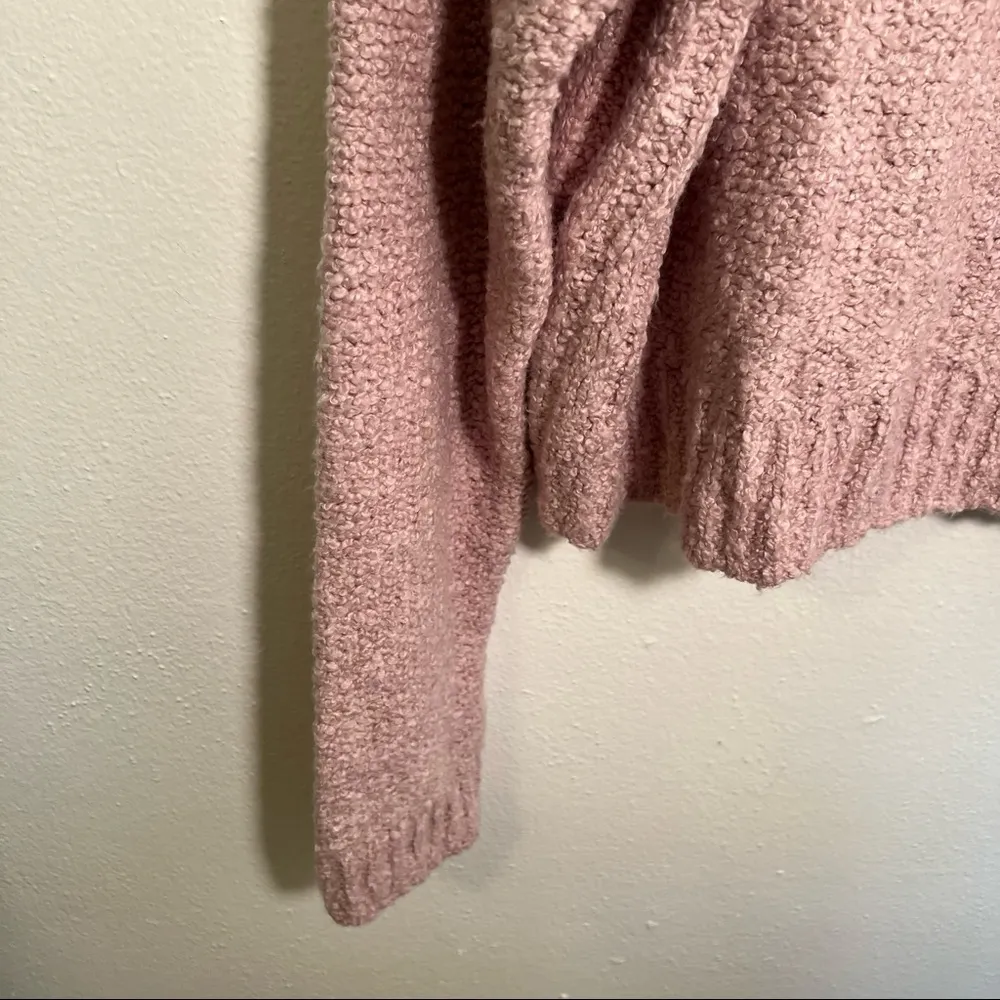 Aeropostale Fuzzy 1/4-Zip Sweater Purple - Image 8