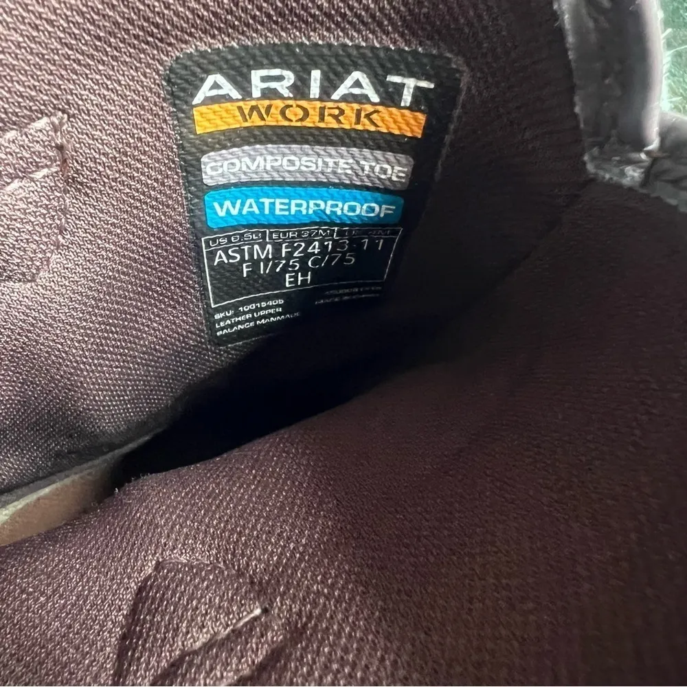 Ariat NEW Women's Pull On H2O Composition Toe Work Boot Size 6.5 #B1104 - Image 10