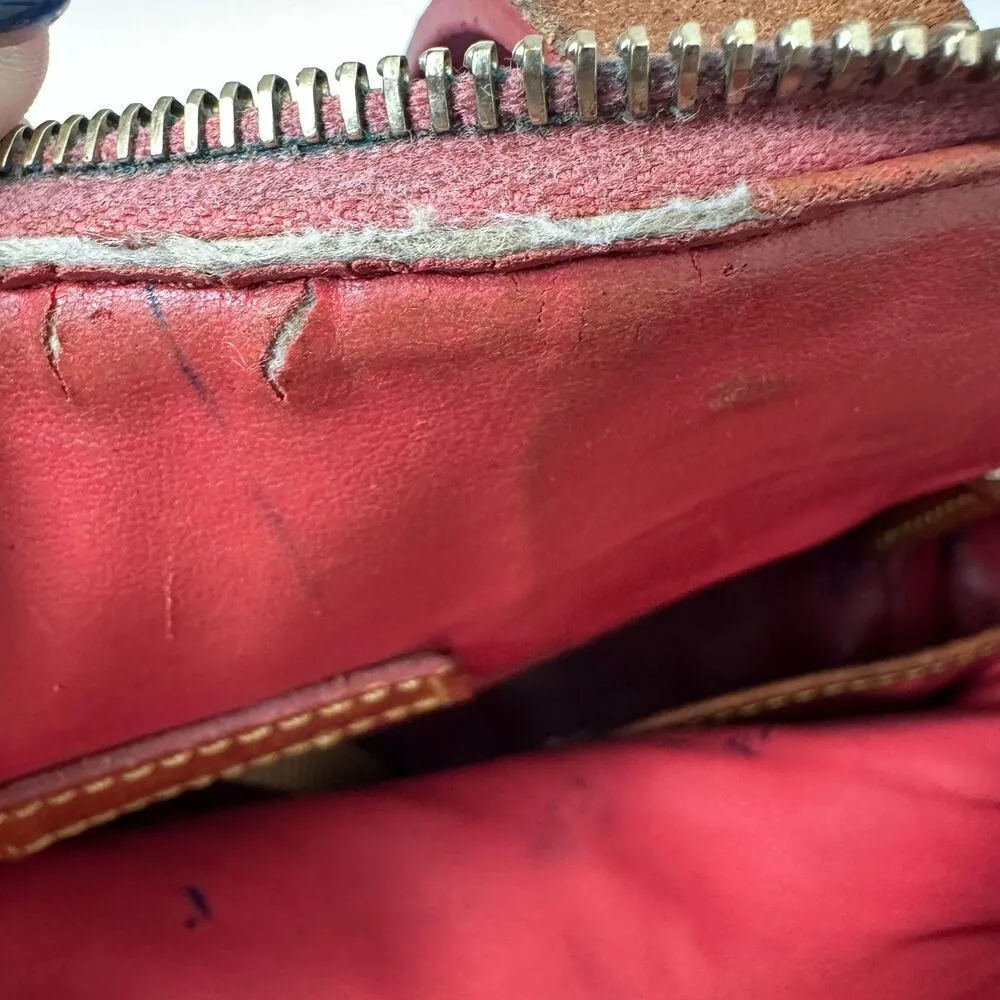 Dooney & Bourke Barbie Pink Pebbled Leather Crossbody Top Handle Satchel Purse - Image 8