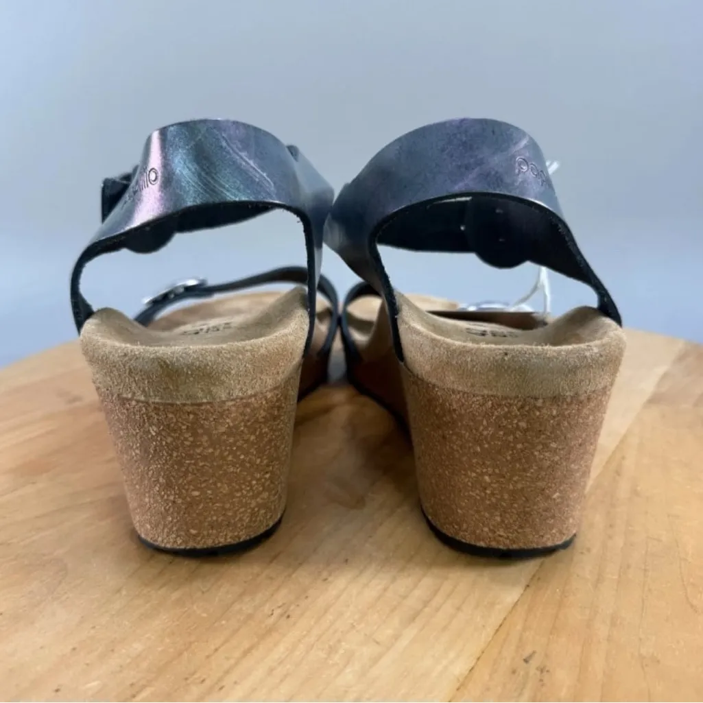 Papillio by Birkenstock Soley Womens Size 11 Wedge Sandals Metallic Silver NWT - Image 4