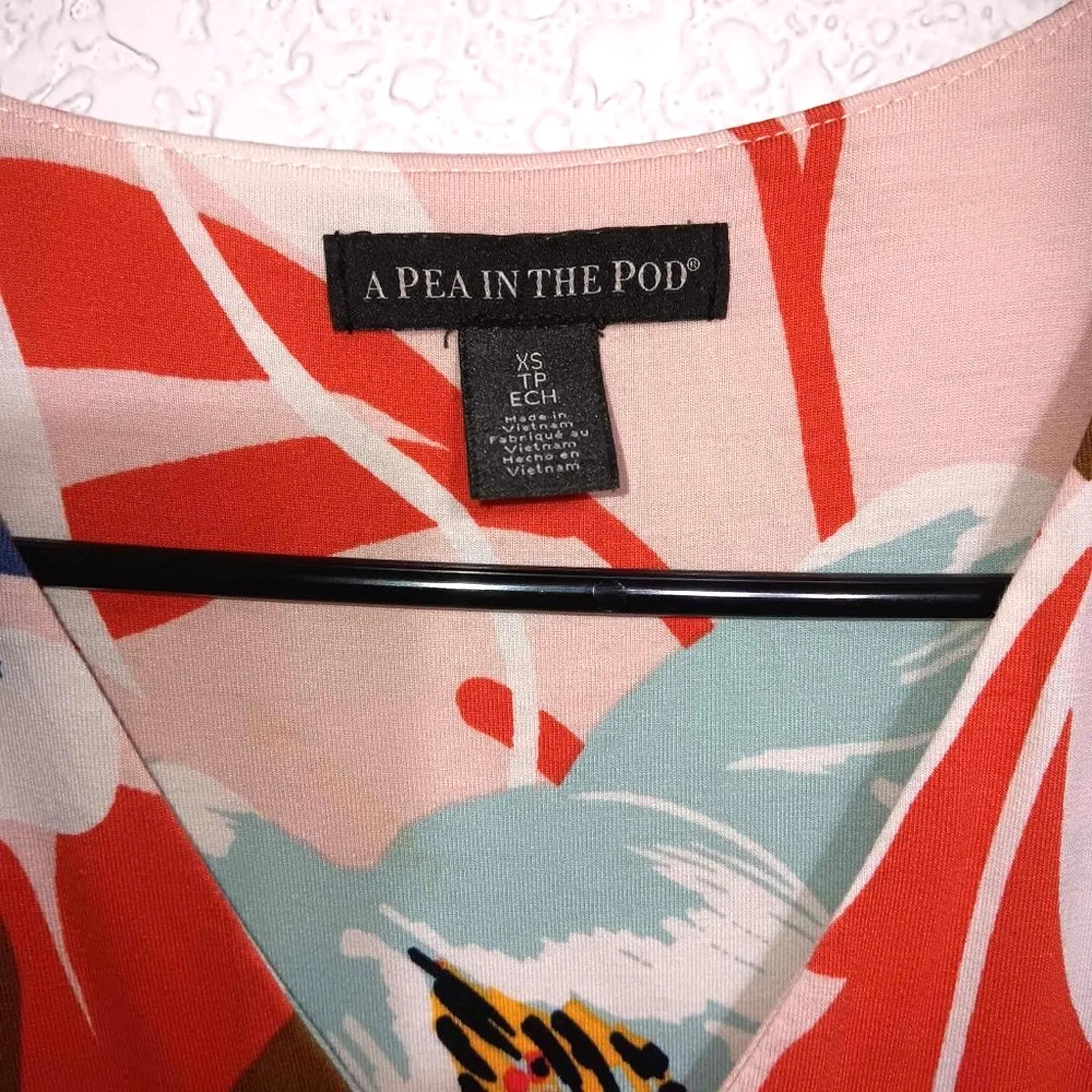 A Pea in the Pod Maxi Maternity Dress Size XS Floral Tropical - Image 6