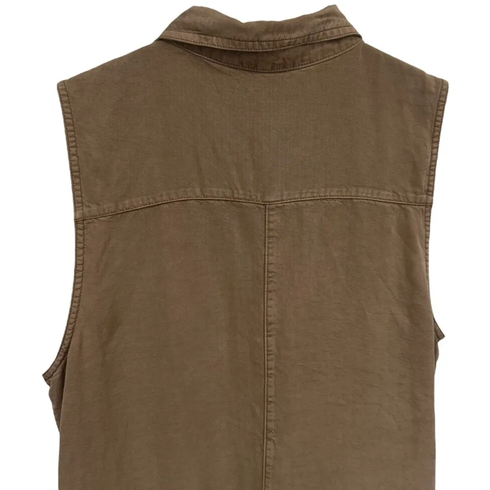 NEW Aerie Utility Military Romper‎ Sun Washed Tan Safari Coastal Bohemian Size M - Image 7