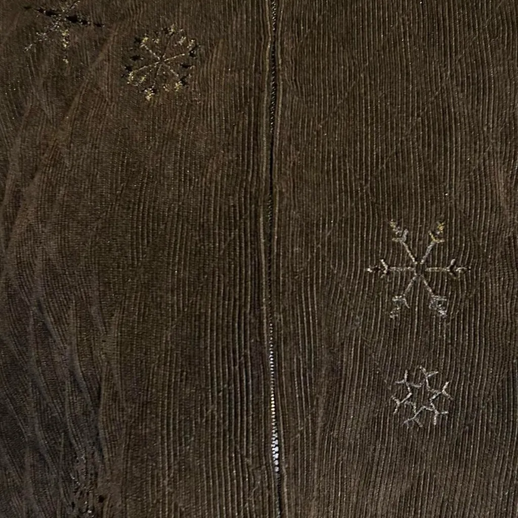 Alfred Dunner Black Vest with Embroidered Snowflakes Women’s Size 20W - Image 4