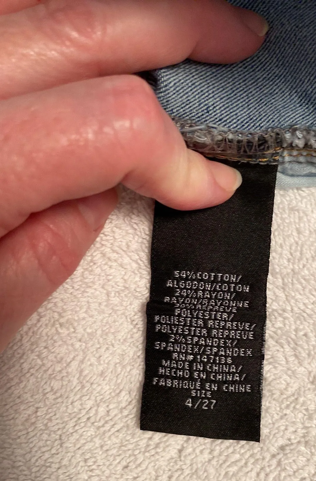 Denim Jean shorts midrise Size 4/27 - Image 8