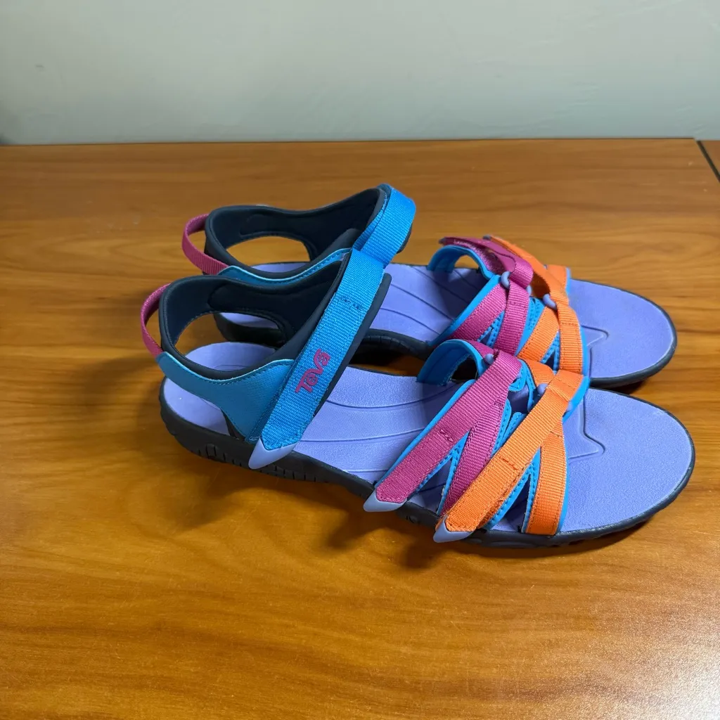 Teva Tirra Wind Multi Color Sandal Strappy Adjustable Colorful Vibrant Comfort 7 - Image 3