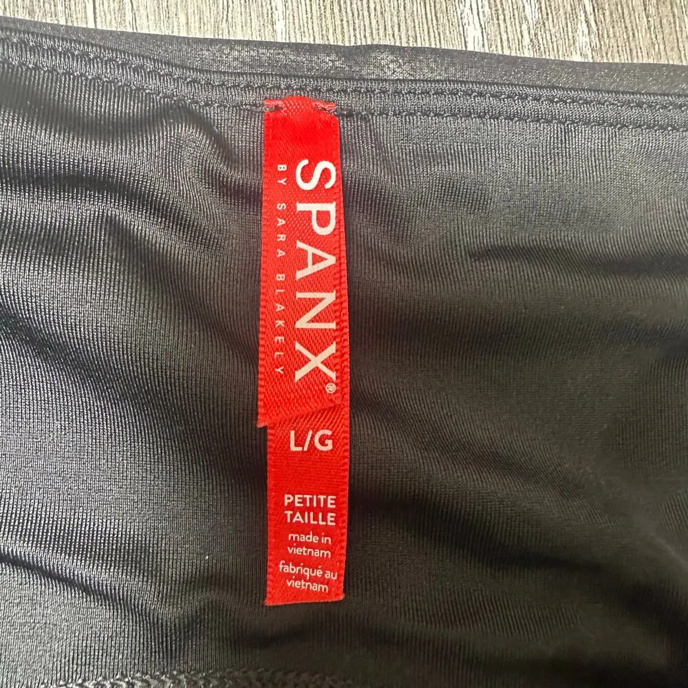 Spanx  Black Shiny Shapewear Leggings - Image 3