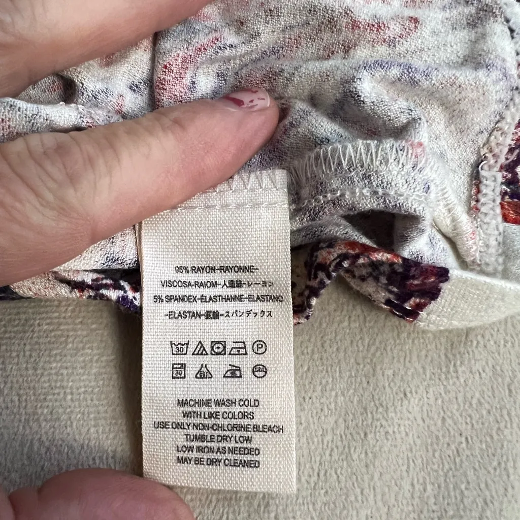 Free People Bohemian Floral Long Sleeve Dress - Image 9