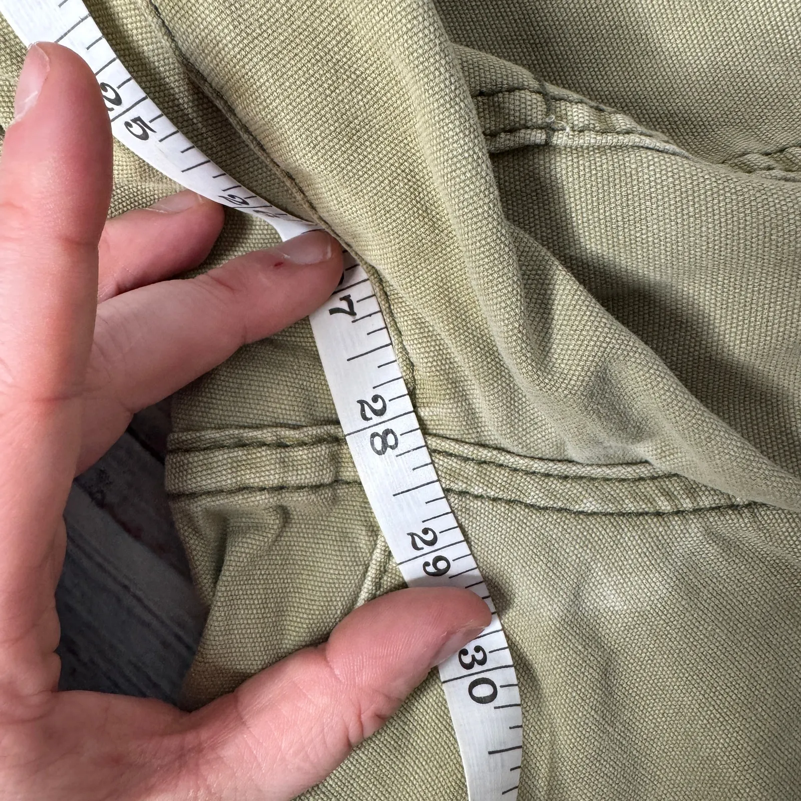 Pilcro The Wanderer Barrel Leg Pants Anthropologie Sage Green 30 Size 10 - Image 5