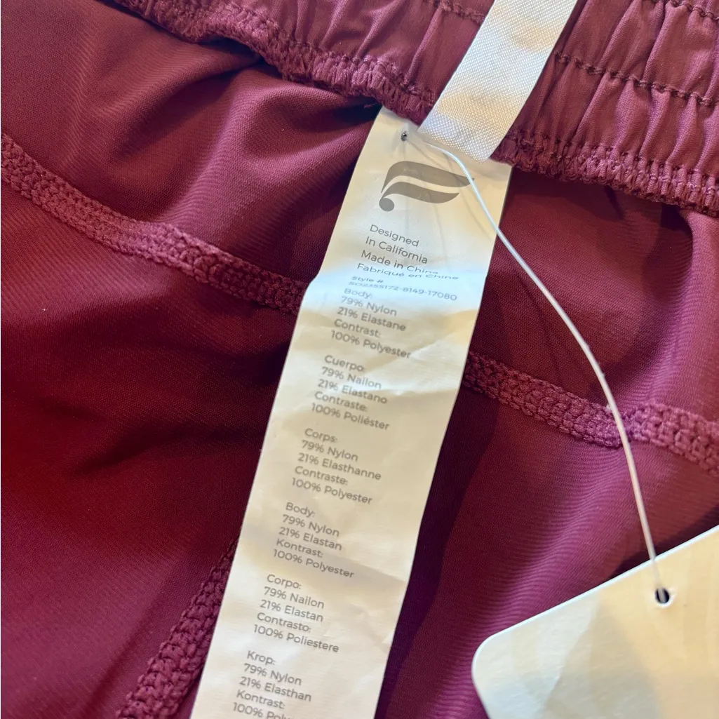 NWT Fabletics The One Short 3” in Merlot/St. Tropez in Women’s 2X - Image 9