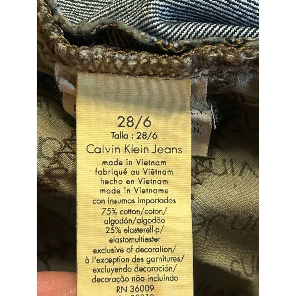 VINTAGE Calvin Klein Jeans Shape Womens Dark Wash Bootcut Jeans Size 6 (5167) - Image 6