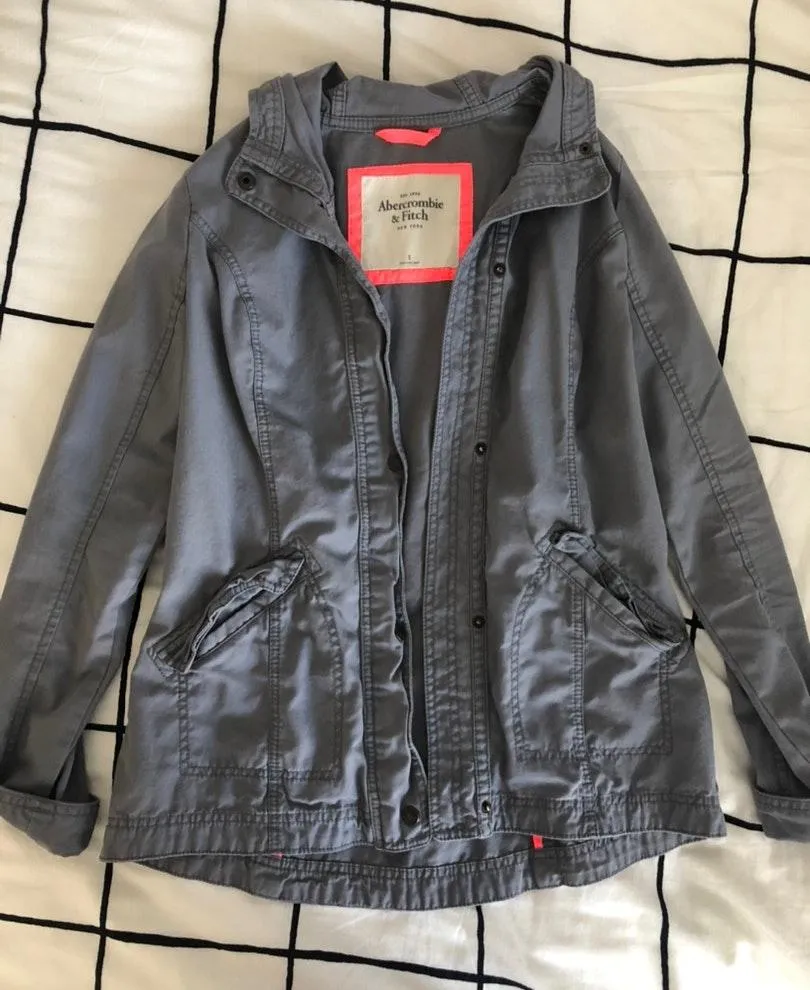 Abercrombie & Fitch Grey Utility Jacket - Image 3