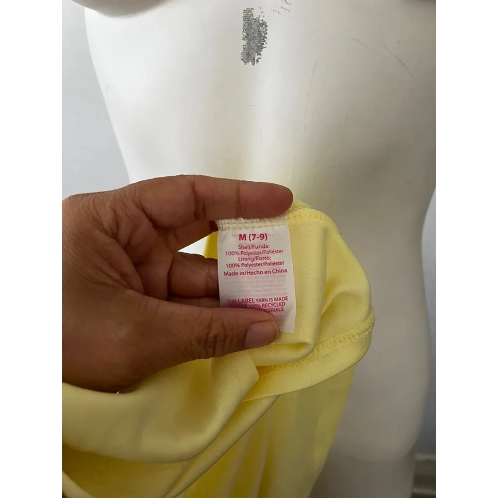 NWT No Boundaries Floral sleeveless strappy Vneck Mini Dress Yellow Red Size M - Image 4