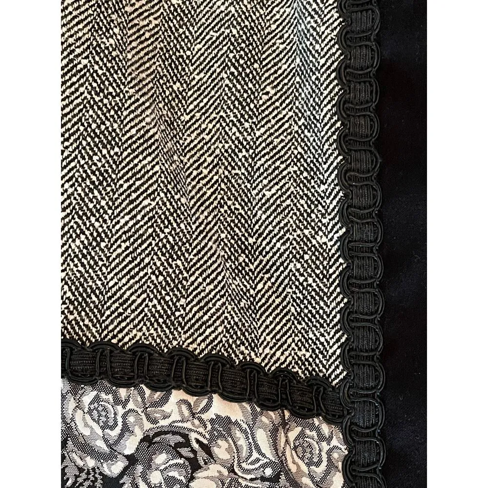 Howard Wolf Vintage Grey Tweed Knit Bolero Vest size 12 Gray - Image 4