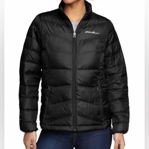 Eddie Bauer Women’s Black Packable Down Puffer Jacket, size XL. NWT - Image 3