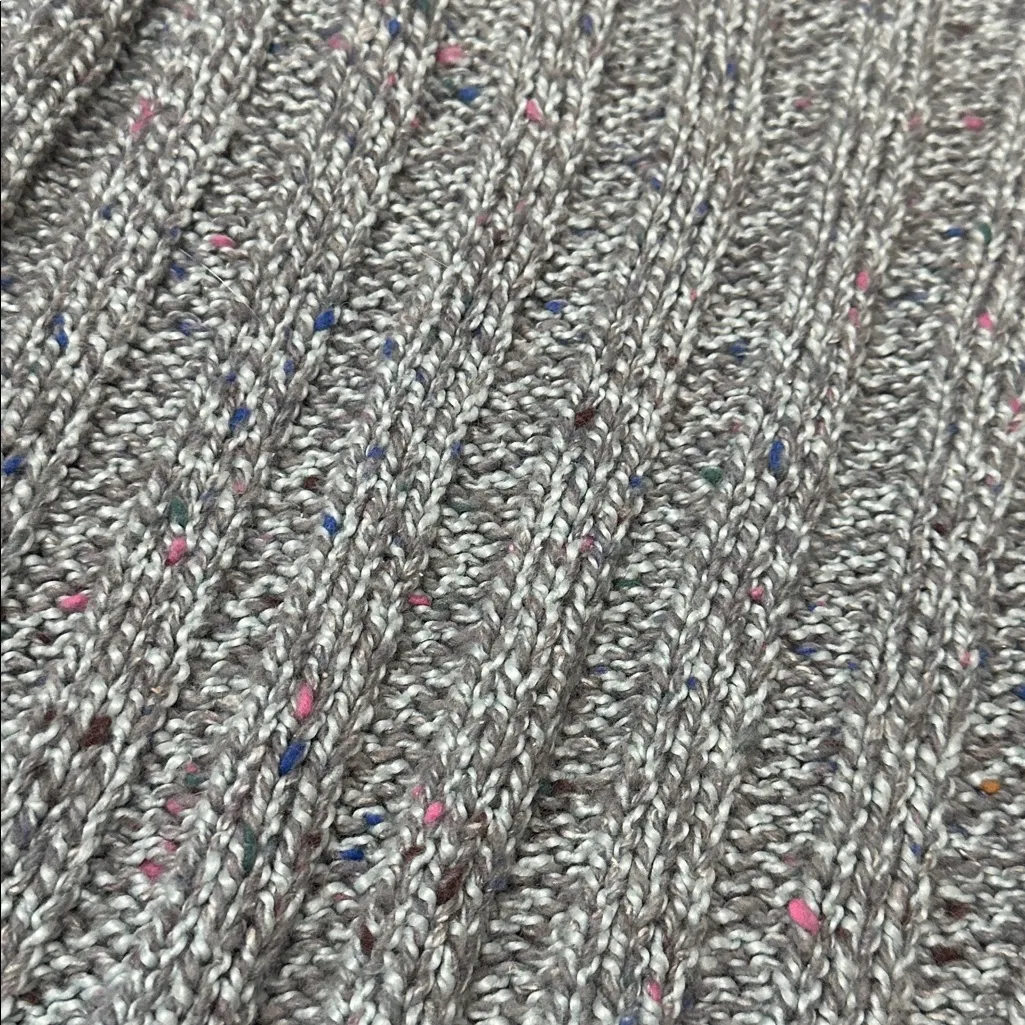 Lluis Genero Alchemy Tweed Sweater Made in Spain, Small Gray - Image 4