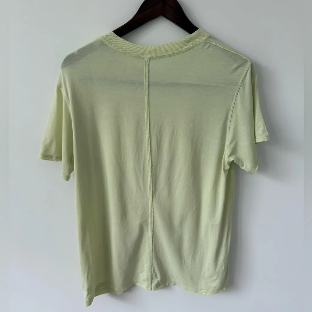 Lululemon  All Yours Tee Cotton Size Medium‎ Lemon Vibe - Image 3