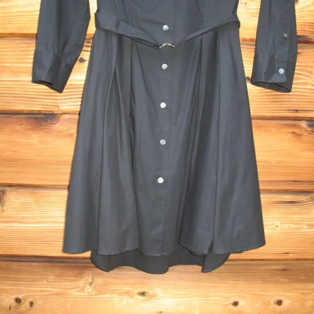 Theory Black Belted Dress - Image 7