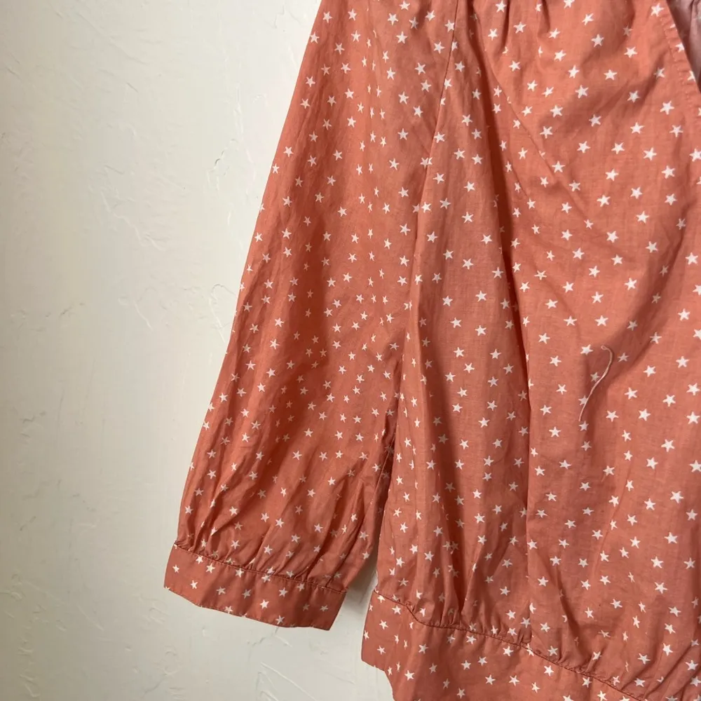 Madewell Star Scatter coral wrap shirt▪️size S - Image 7