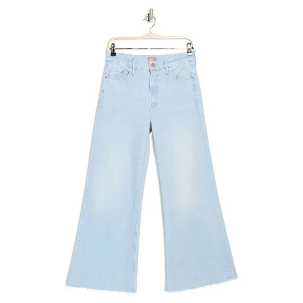 NWT Mother The Twister Ankle Fray in Cowabunga Wide Leg Jeans 25 Blue - Image 6