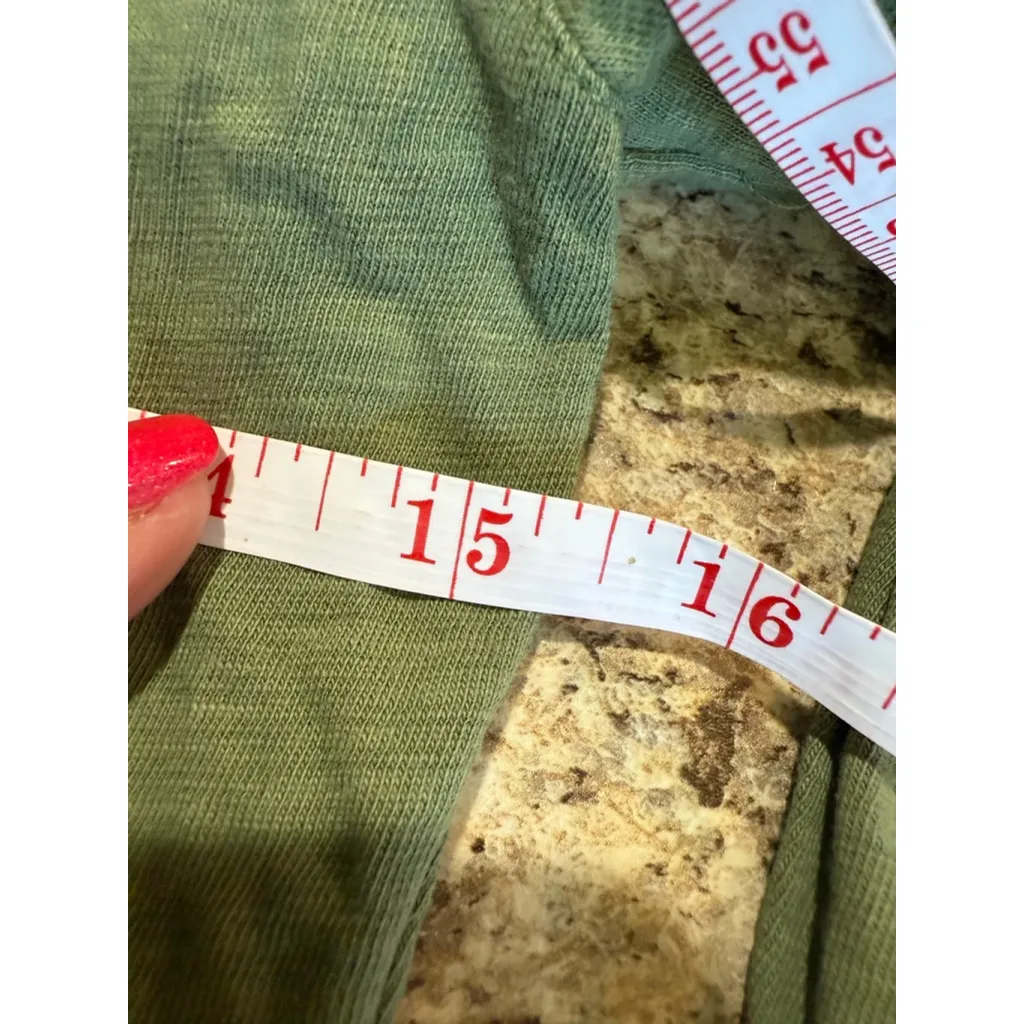 Women's J.Crew Organic Slub Long Sleeve Tee XXS Green - Image 5