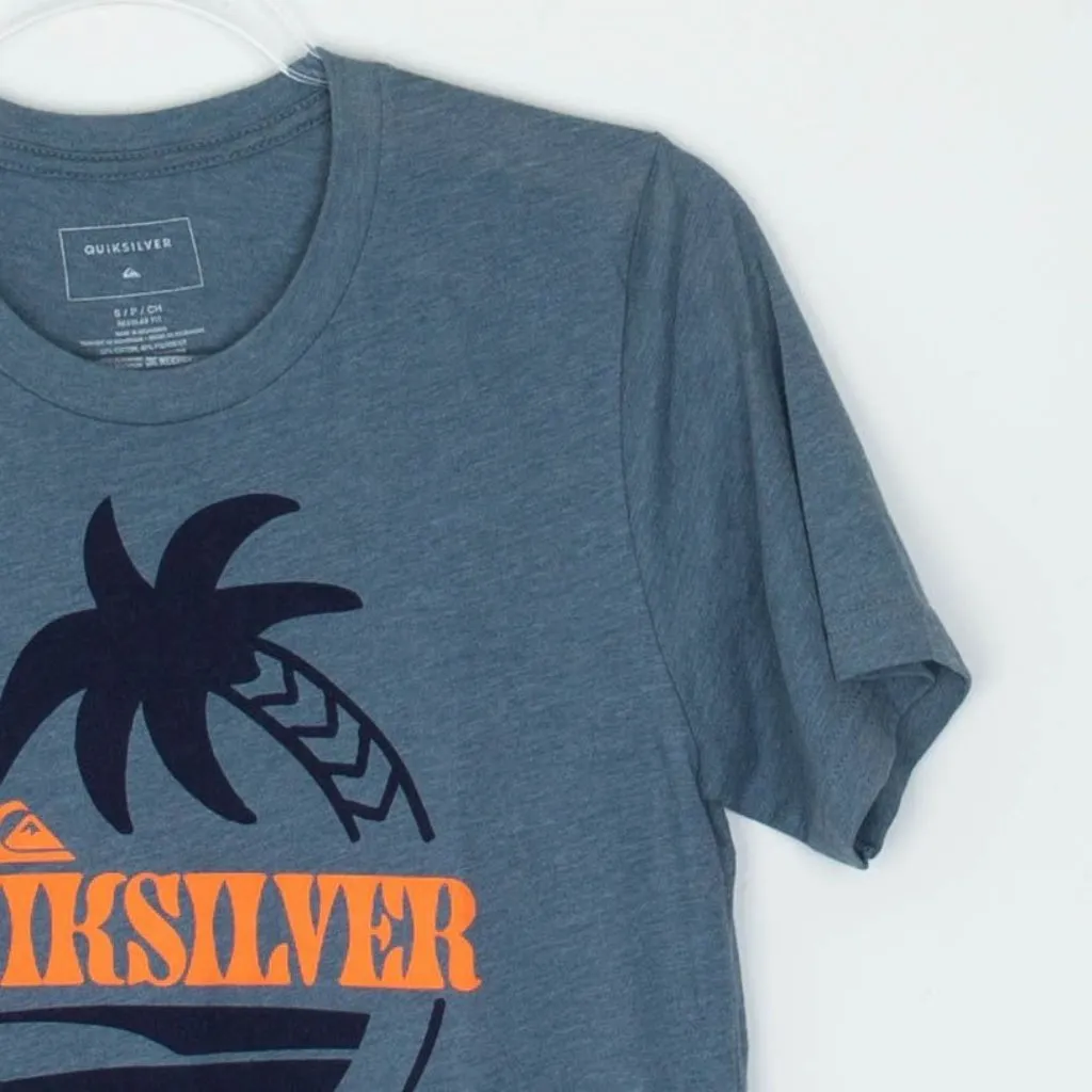 Quicksilver Womens Curacao Palm Tree Graphic Shirt Size S‎ Regular Fit Casual - Image 2