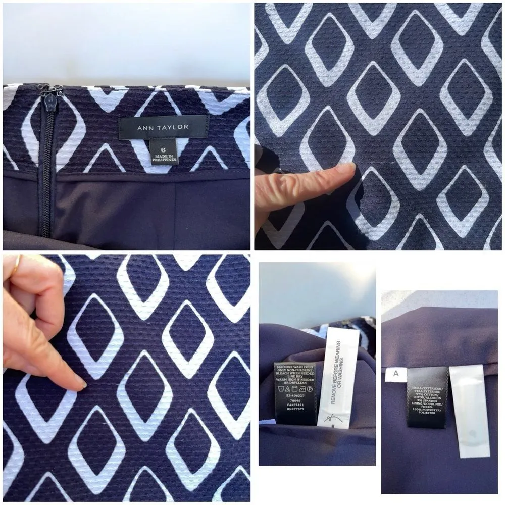 Ann Taylor Diamond Weave Pencil Skirt - Image 10