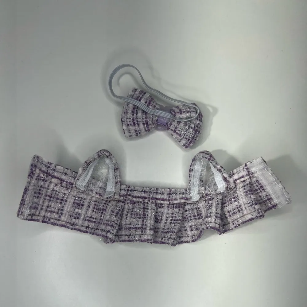 Pop Mart The Monsters Macaron Have a Seat Labubu Designer Clothing Outfit Purple - Image 5