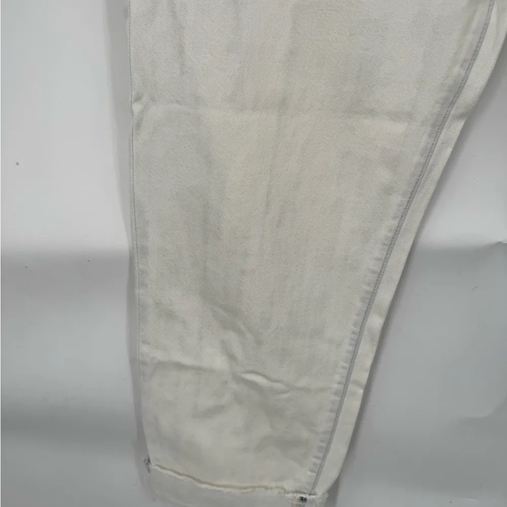 J Brand Tate Straight Leg High Waist Vanish Ivory Wash Denim Crop Ankle 29 Jean - Image 4
