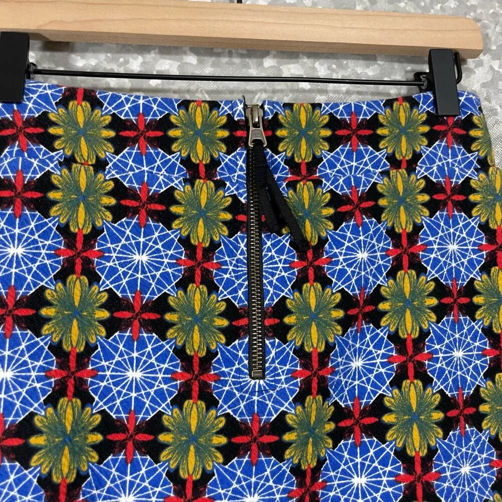 Anthropologie Maeve Women's Tearoom Boho Patterned Knit Pencil Skirt - Size XS - Image 7