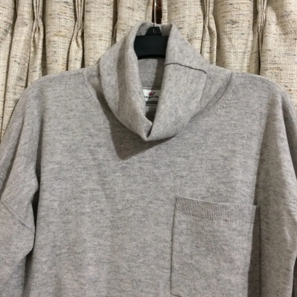 Vineyard Vines  Wool & Cashmere Blend Roll Neck Pocket Sweater - Image 2