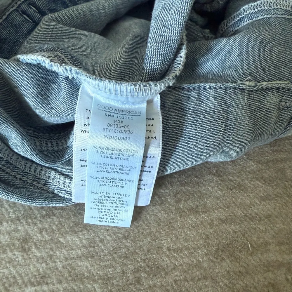 Good American Long sleeve Jean jumpsuit 0 - Image 8