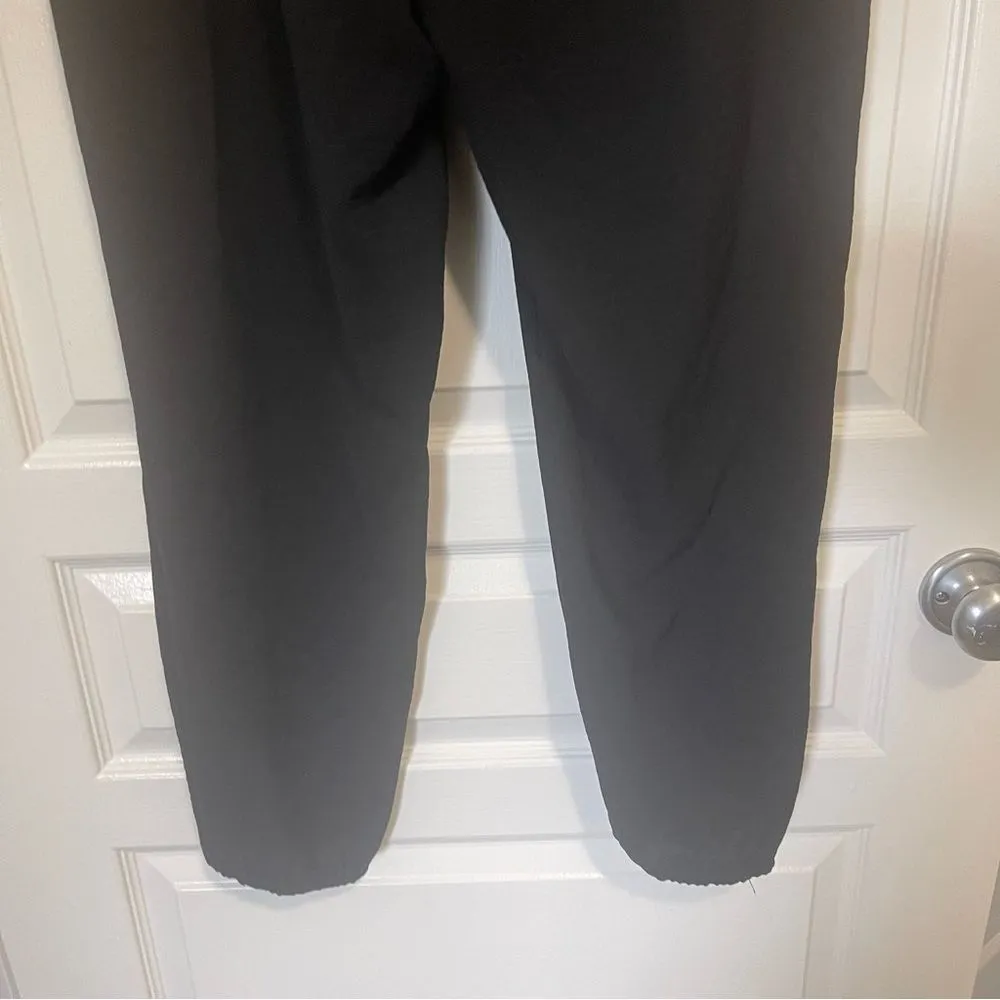 NYCC Size Large Casual Pants High Rise Joggers Solid Black Comfortable Pull on - Image 9