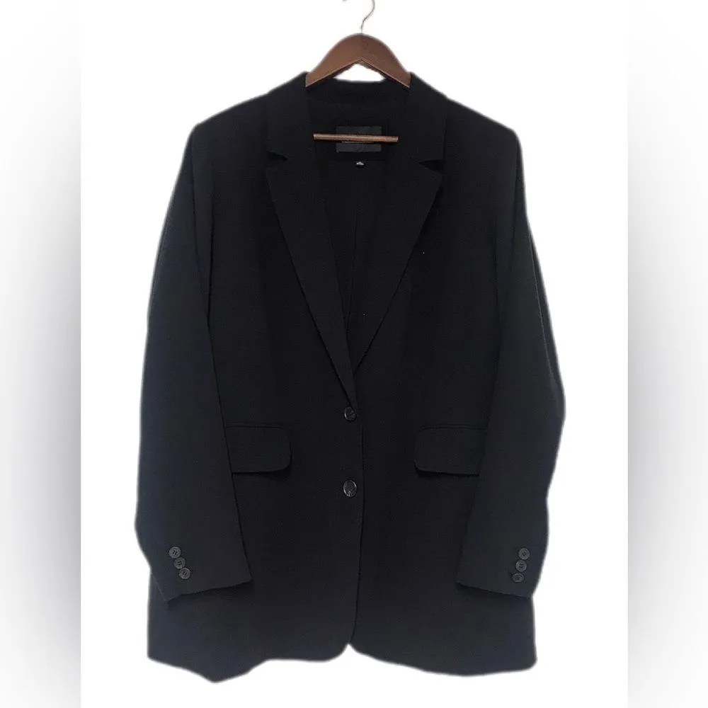 ELOQUII Classic Black Double Button‎ Blazer Tailored Jacket Plus Size 18 New - Image 2