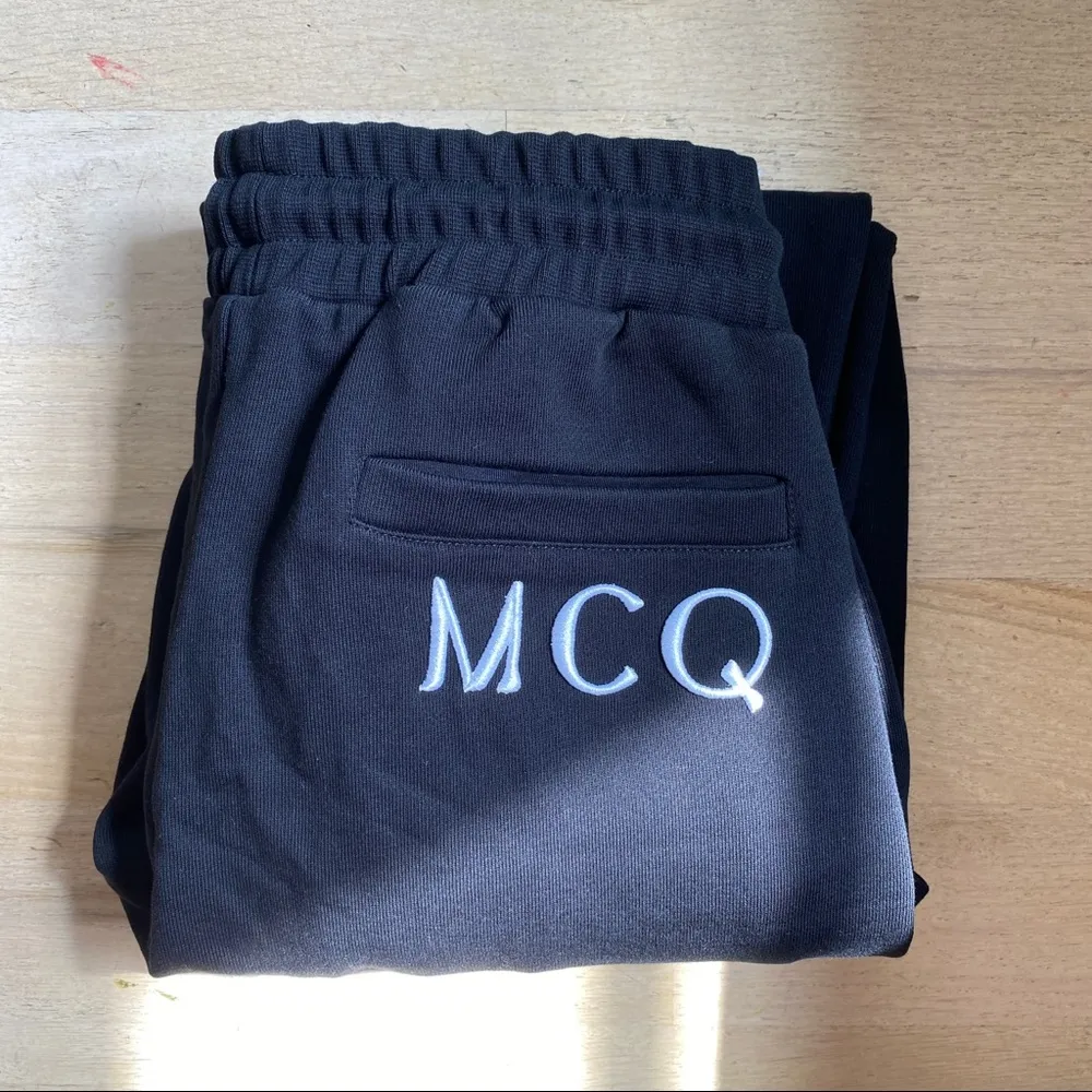 NEW Alexander McQueen black embroidered joggers - Image 6