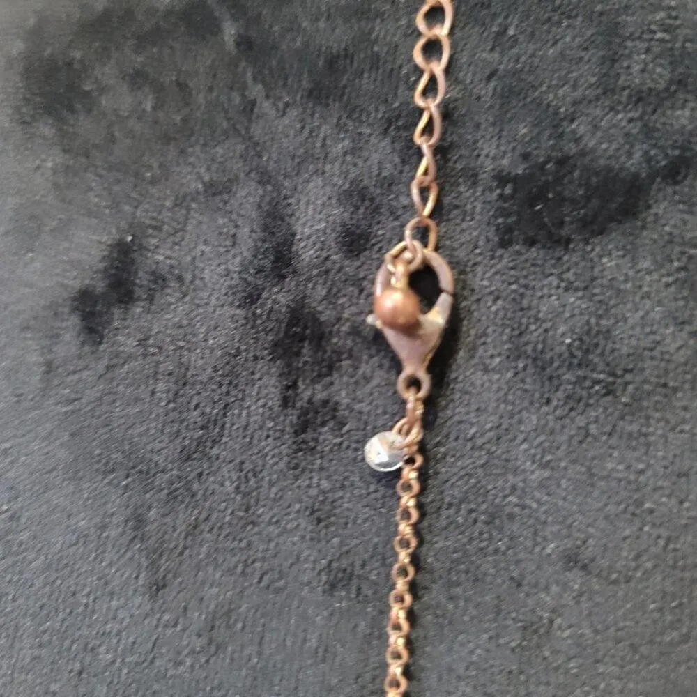 Women's Colorful Shiny Gold Color Long Plant Necklace - Image 6