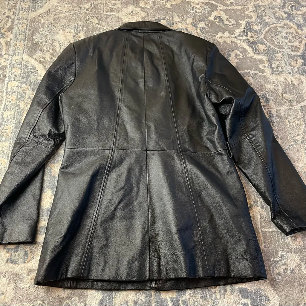 Worthington Black Leather Jacket - Image 3