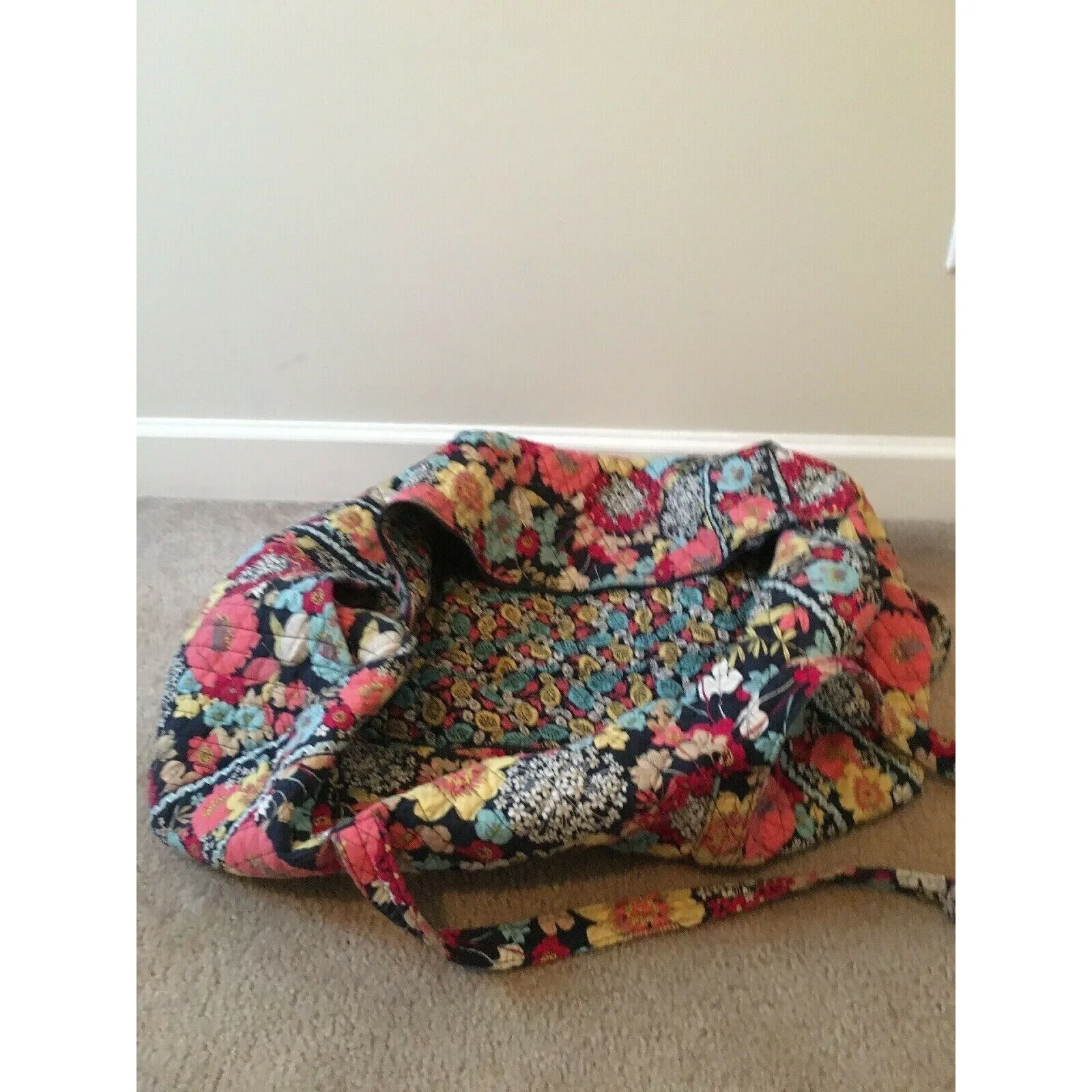 Vera Bradley Floral Print Large Duffle Iconic Bag Multicolor - Image 6