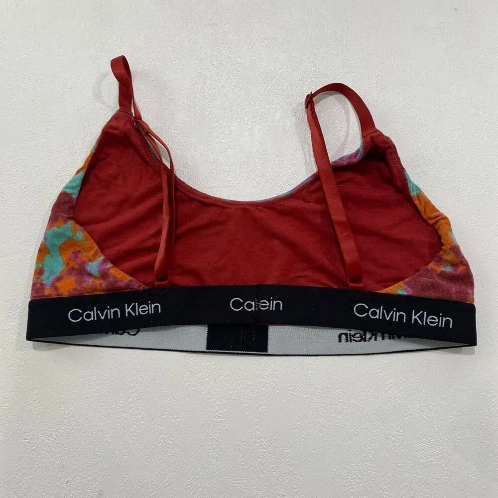 Calvin Klein Tie-Dye Bralette | Wireless Lounge Bra | Size XL - Image 2