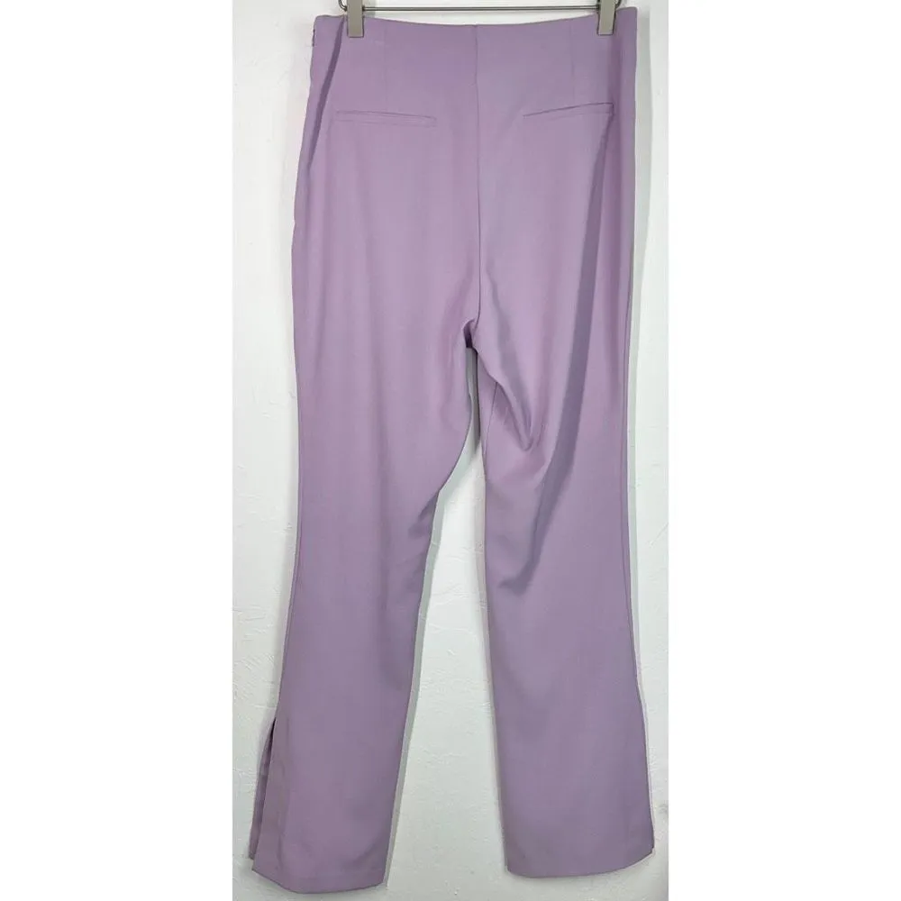 7 For All Mankind Light Purple Split Hem Flare Bootcut Pants Medium New - Image 4