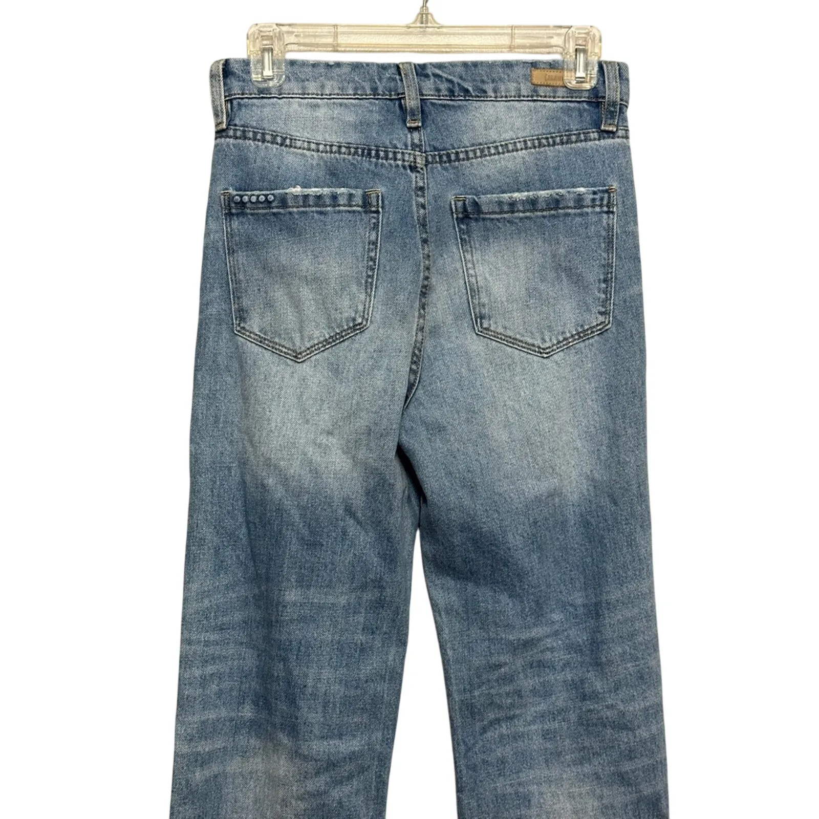 Blank NYC The Baxter Straight Leg Jeans Distressed High Rise Zip Women's 25 NWT - Image 5