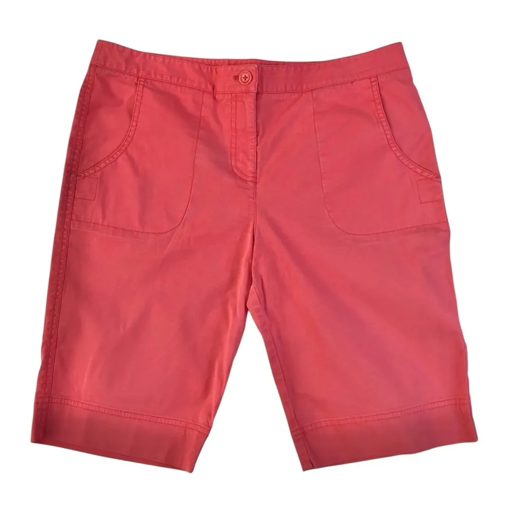 TOMMY BAHAMA | Womens Salmon Cargo Shorts Coral Women's Bermuda Shorts - Image 2